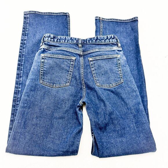 COS High Rise Loose Straight Full Length Dark Wash Denim Jeans Size 25 - Picture 6 of 10